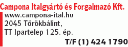   - Campona Italgyártó és Forgalmazó Kft.