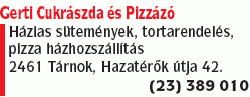   - Gerti Cukrászda és Pizzázó